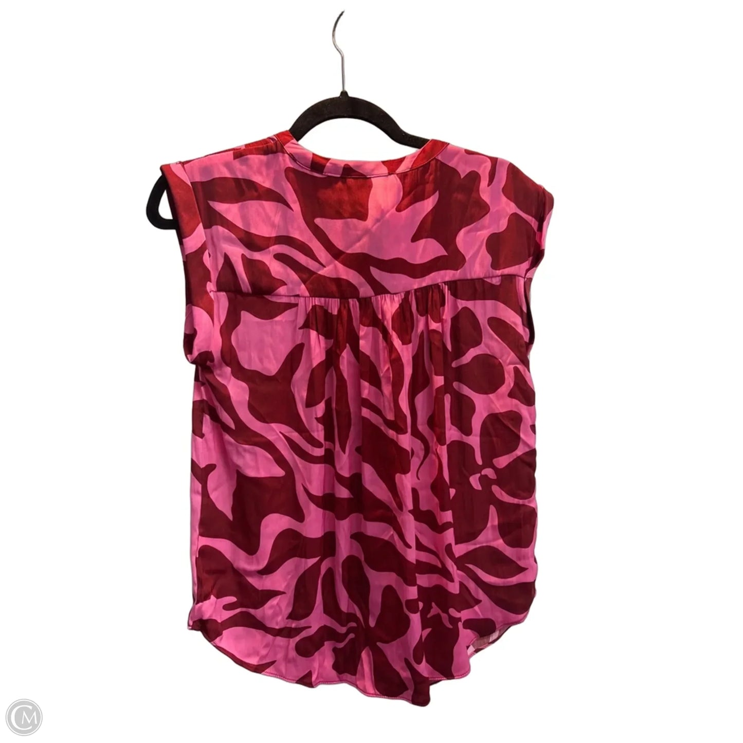 Top Sleeveless By Cupcakes And Cashmere In Pink & Red, Size: M