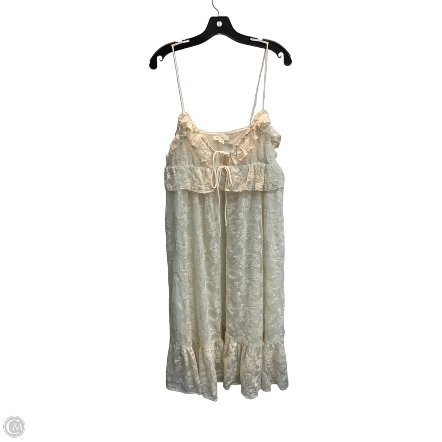 Kimono By Clothes Mentor In Cream, Size: L