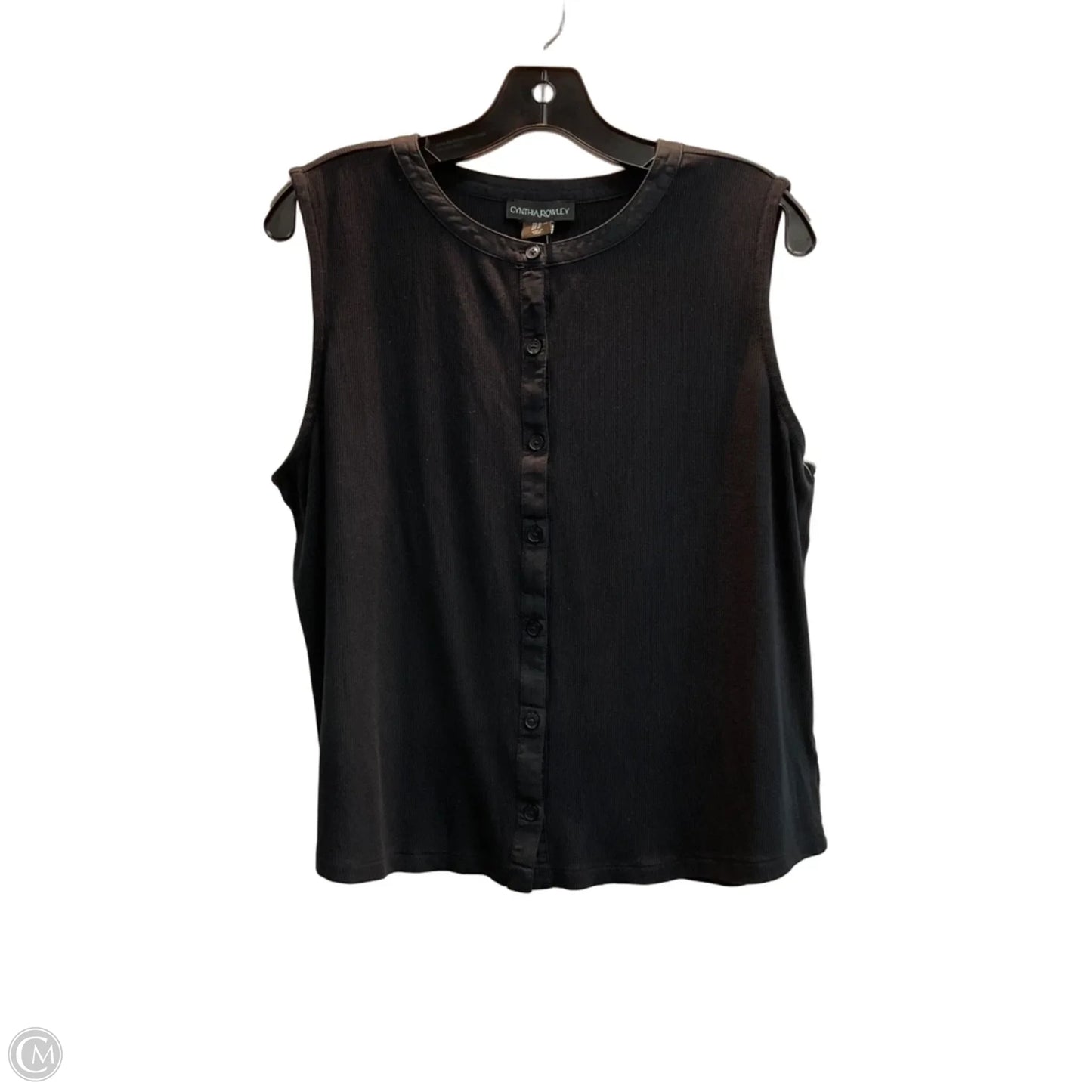 Top Sleeveless By Cynthia Rowley In Black, Size: Xl