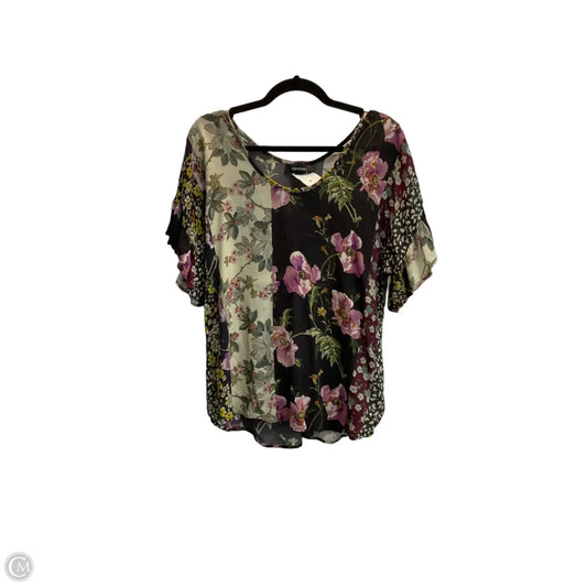 Top Short Sleeve By Karen Kane In Floral Print, Size: S