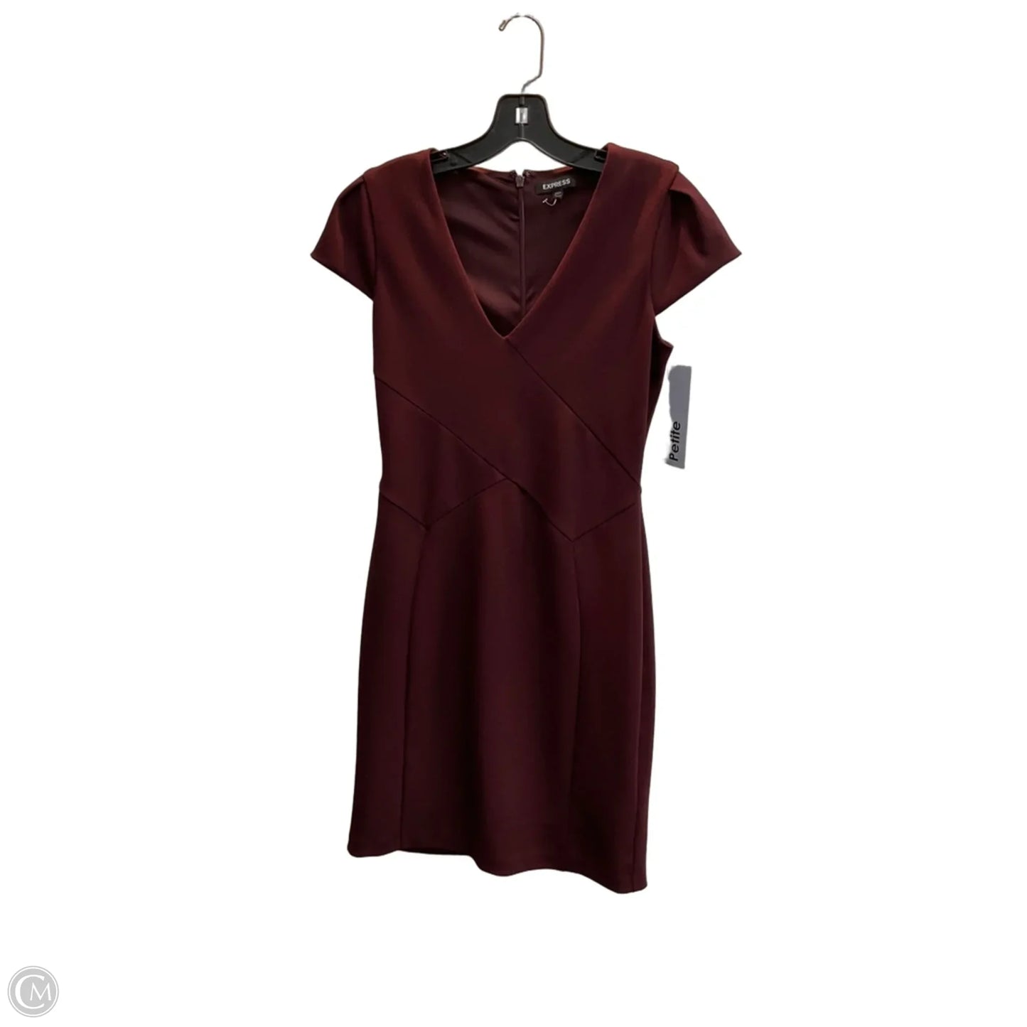 Dress Party Midi By Express In Maroon, Size: Sp