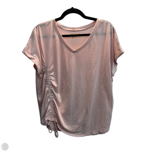 Top Short Sleeve By Xersion In Pink, Size: Xxl