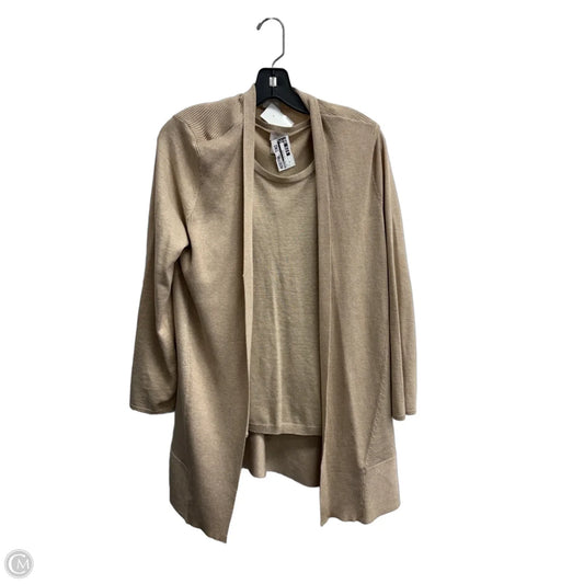 Top 2pc Sleeveless By Chicos In Tan, Size: M