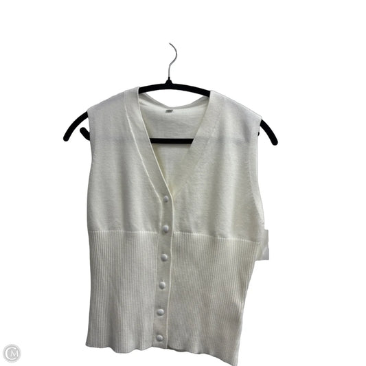 Top Sleeveless By Clothes Mentor In White, Size: S