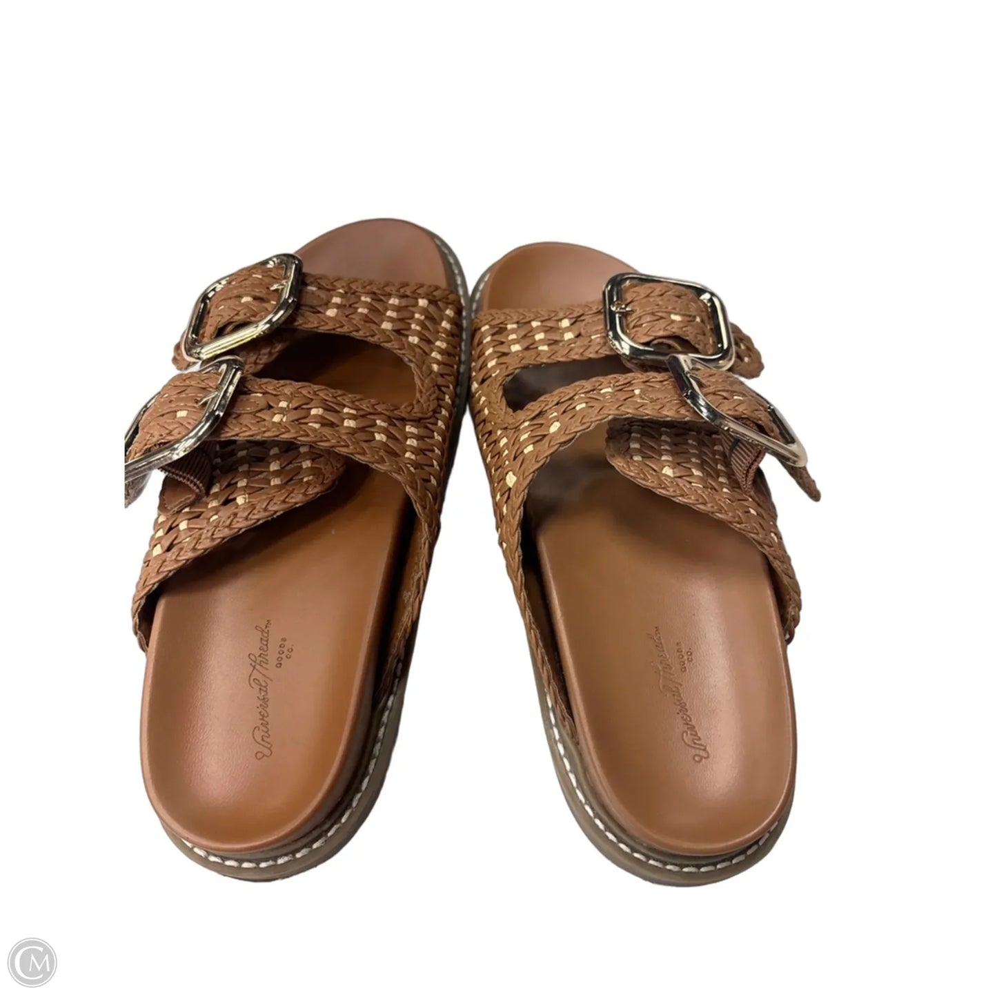 Sandals Flats By Universal Thread In Tan, Size: 6
