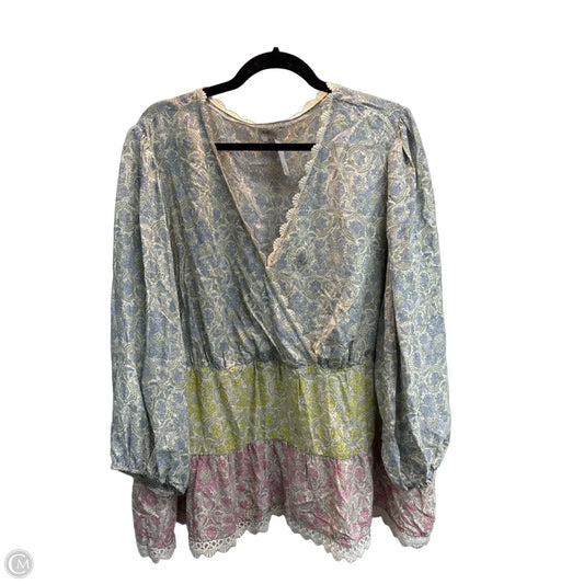 Top Long Sleeve By Cato In Multi-colored, Size: 4x