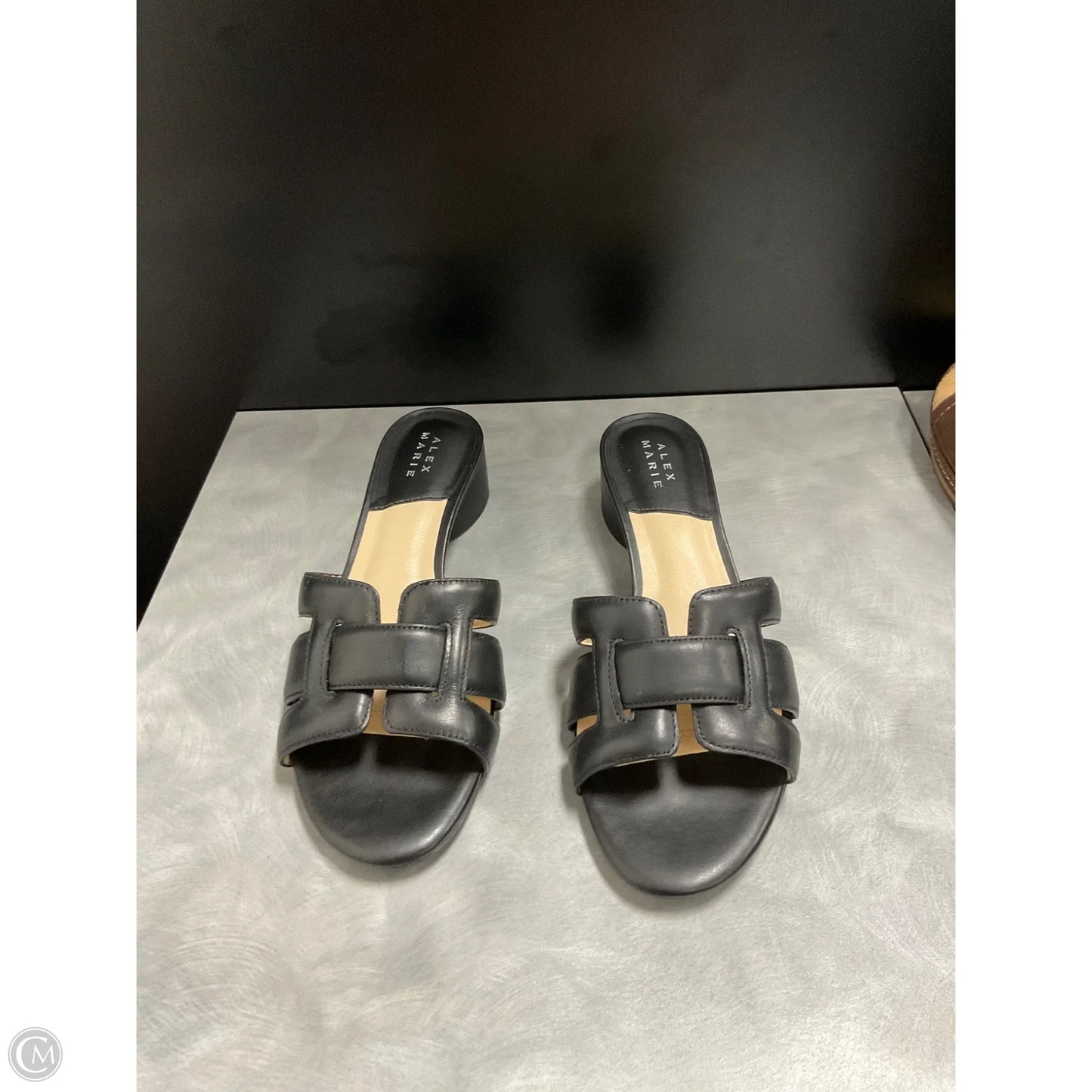 Sandals Flats By Alex Marie In Black, Size: 7.5