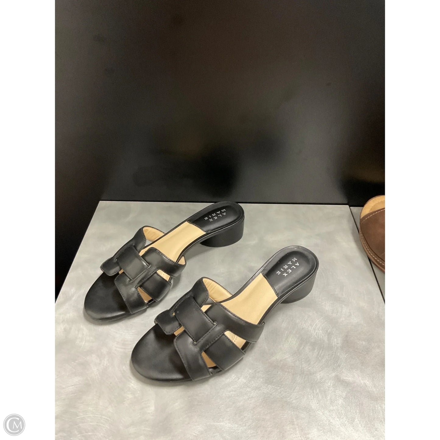 Sandals Flats By Alex Marie In Black, Size: 7.5