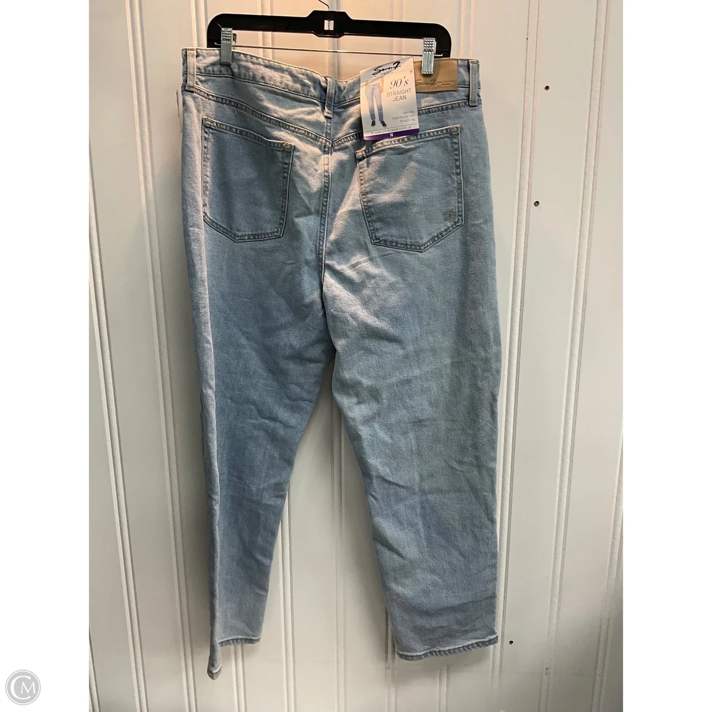 Jeans Straight By Seven 7 In Blue, Size: 16