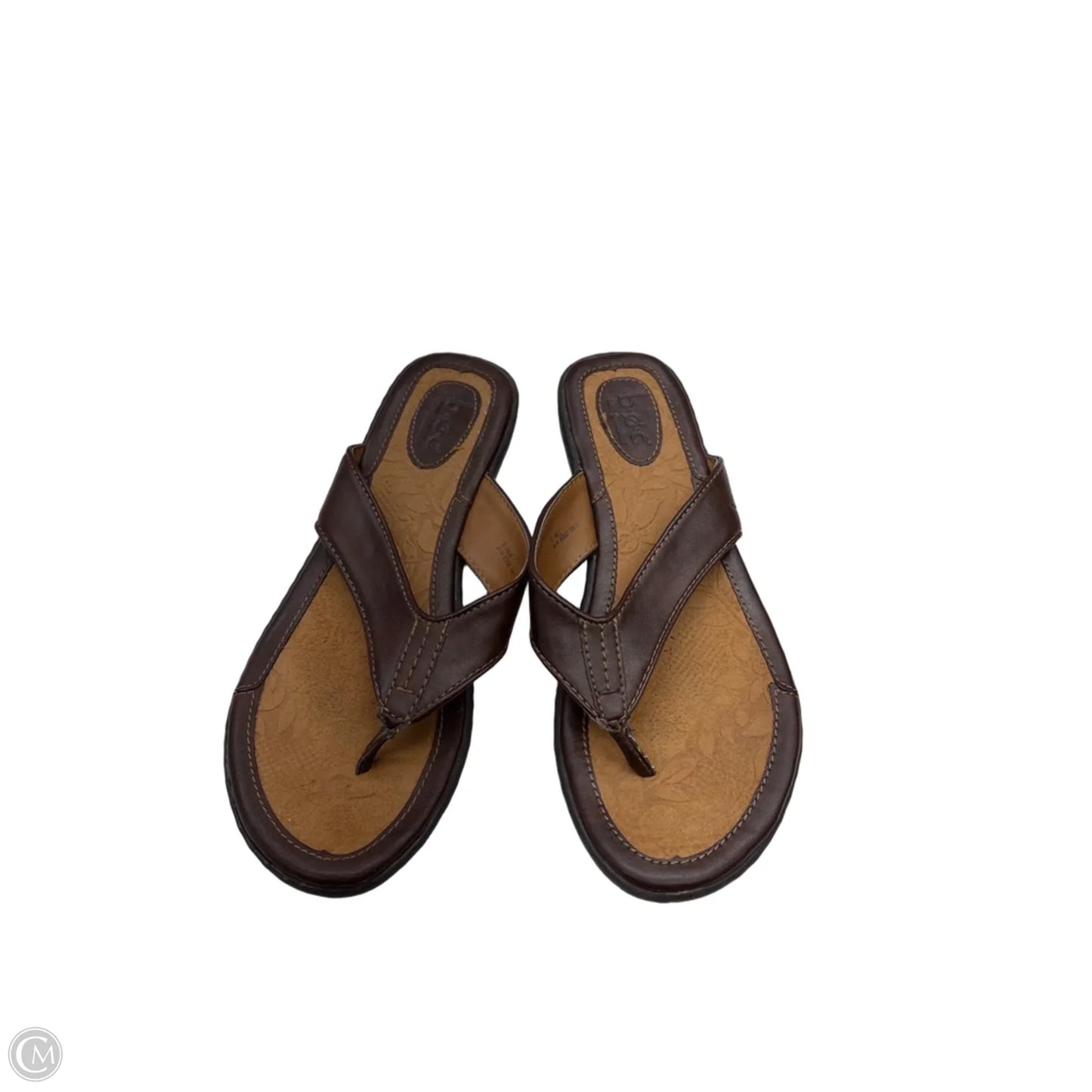 Sandals Flip Flops By Boc In Brown, Size: 9