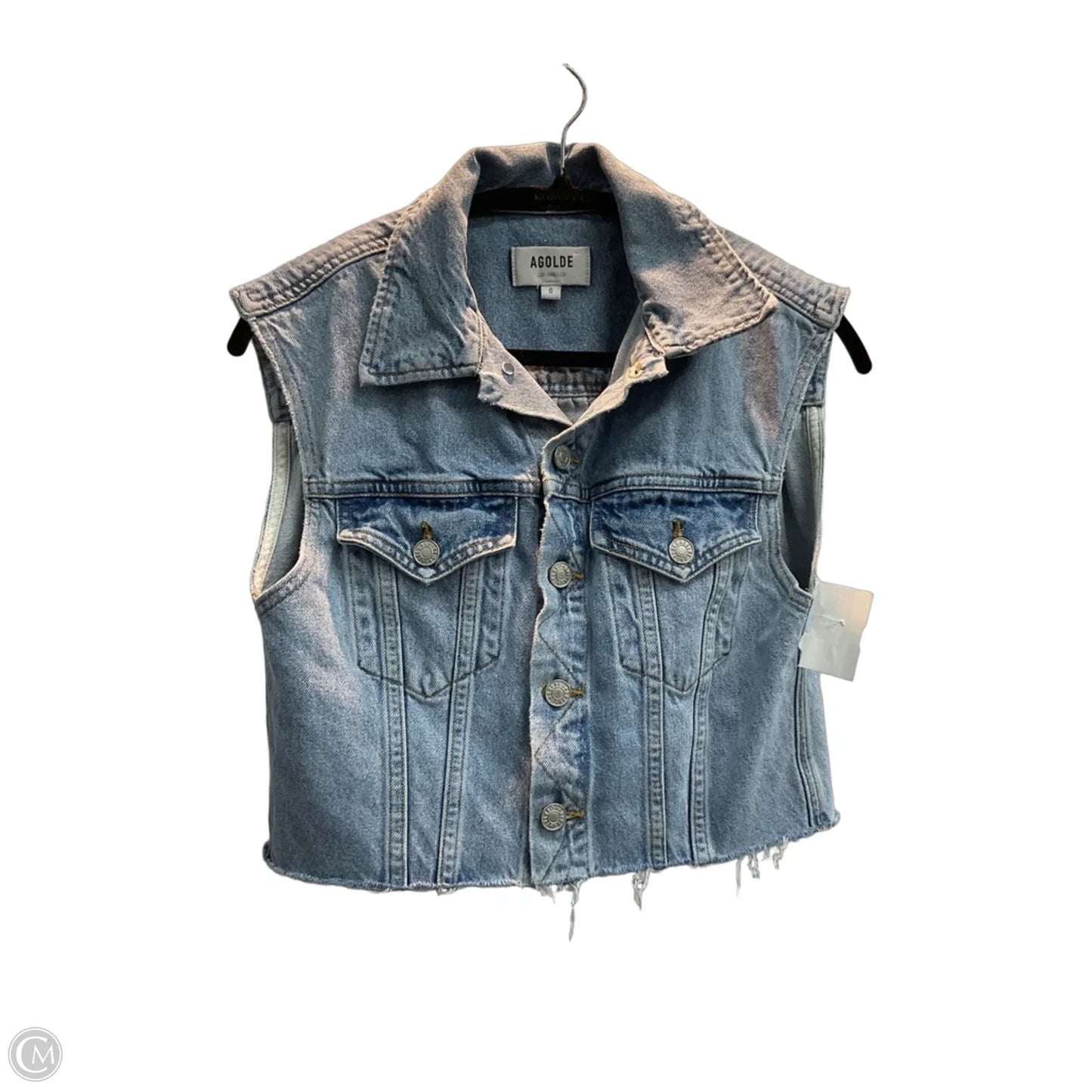 Vest Other By Agolde In Blue Denim, Size: Xs