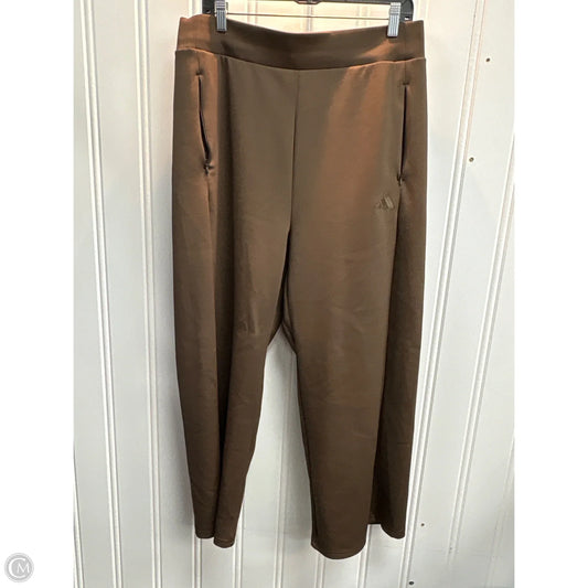 Athletic Pants By Adidas In Brown, Size: Xl
