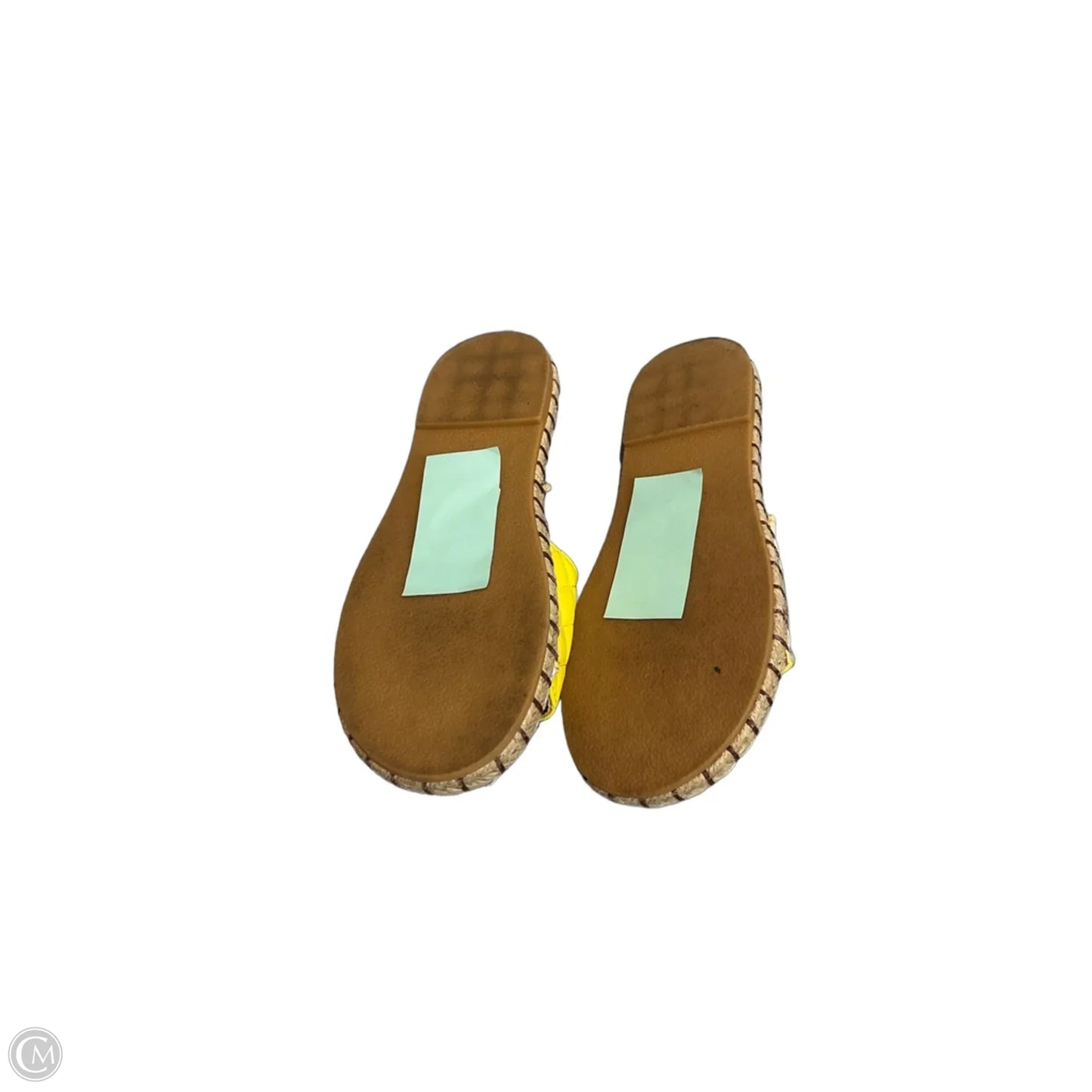 Sandals Flats By Cmf In Yellow, Size: 7