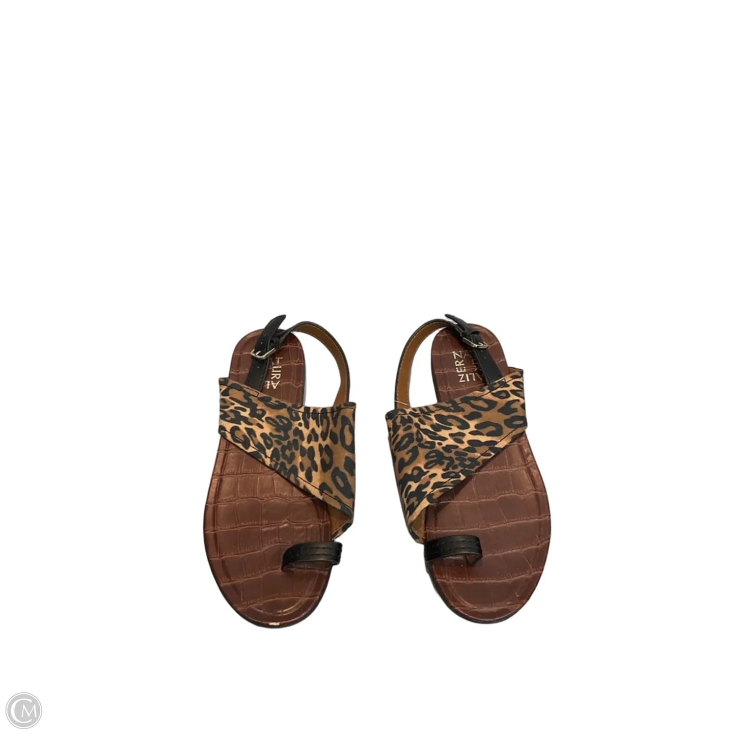 Sandals Flats By Naturalizer In Animal Print, Size: 8.5