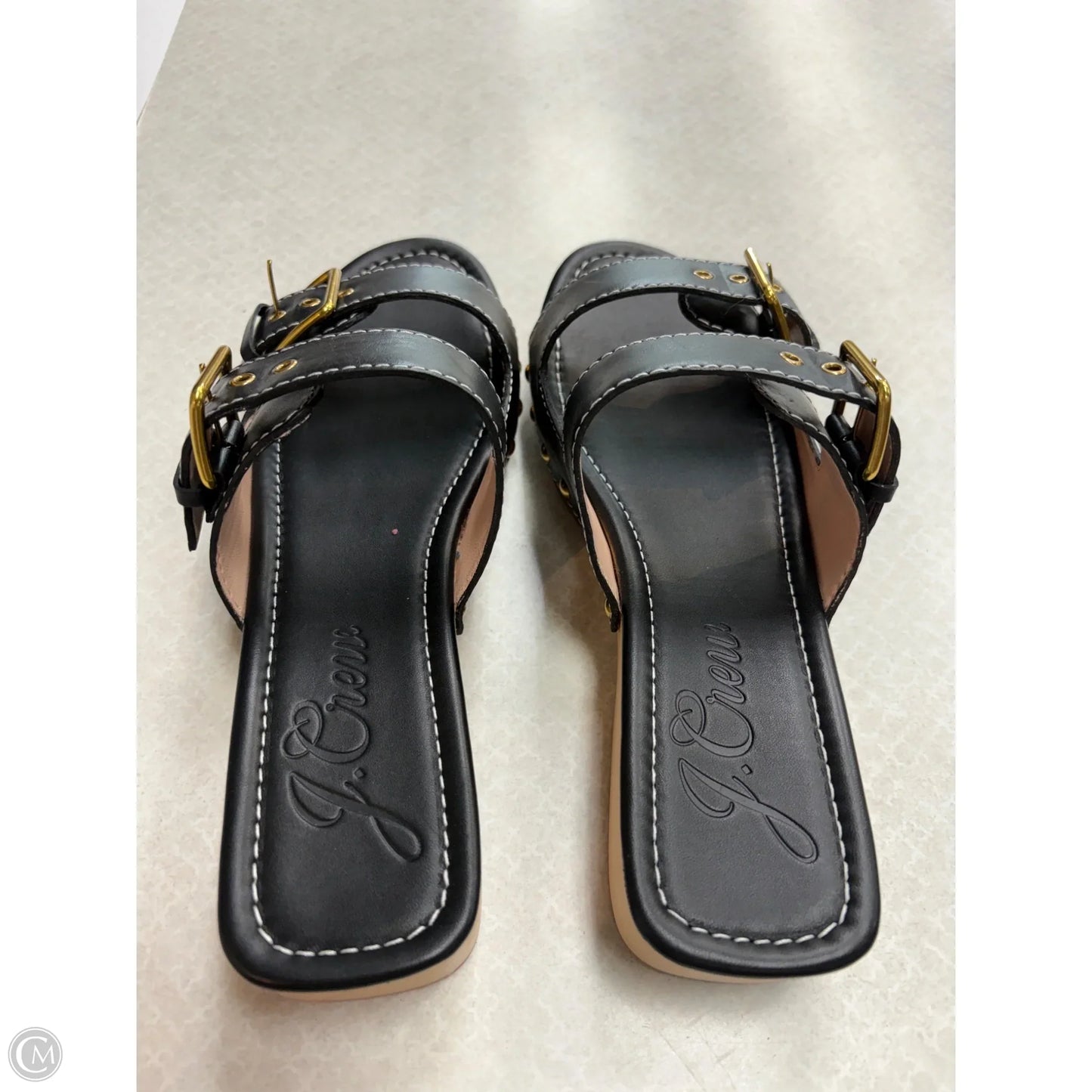 Sandals Heels Block By J. Crew In Black, Size: 10