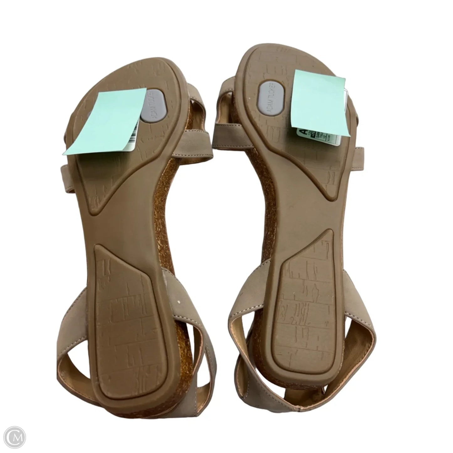 Sandals Flats By Me Too In Taupe, Size: 10