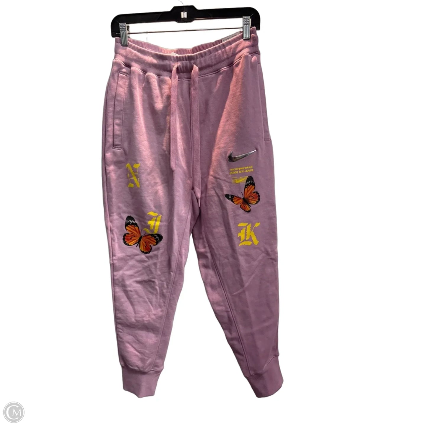 Athletic Pants By Nike Apparel In Purple, Size: Sp