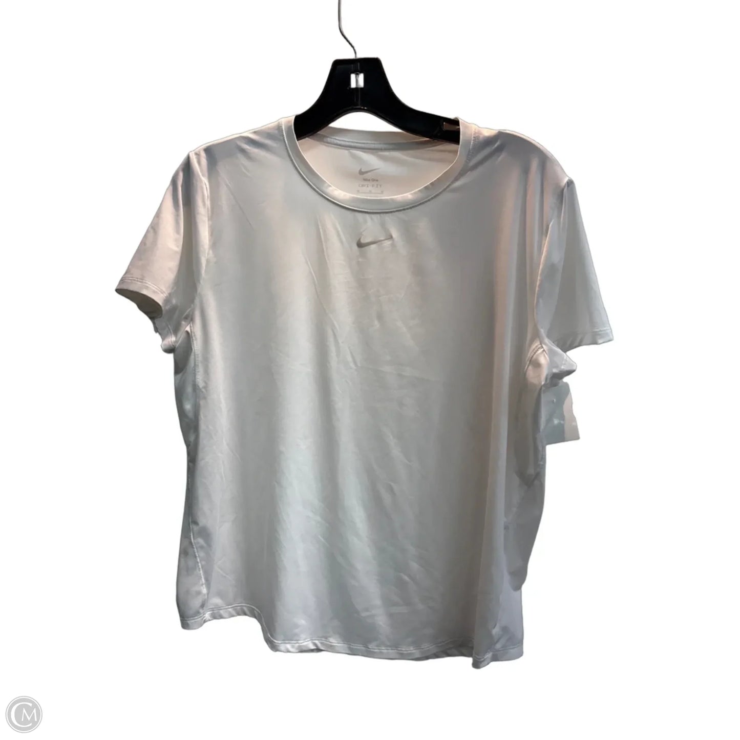 Athletic Top Short Sleeve By Nike Apparel In White, Size: M