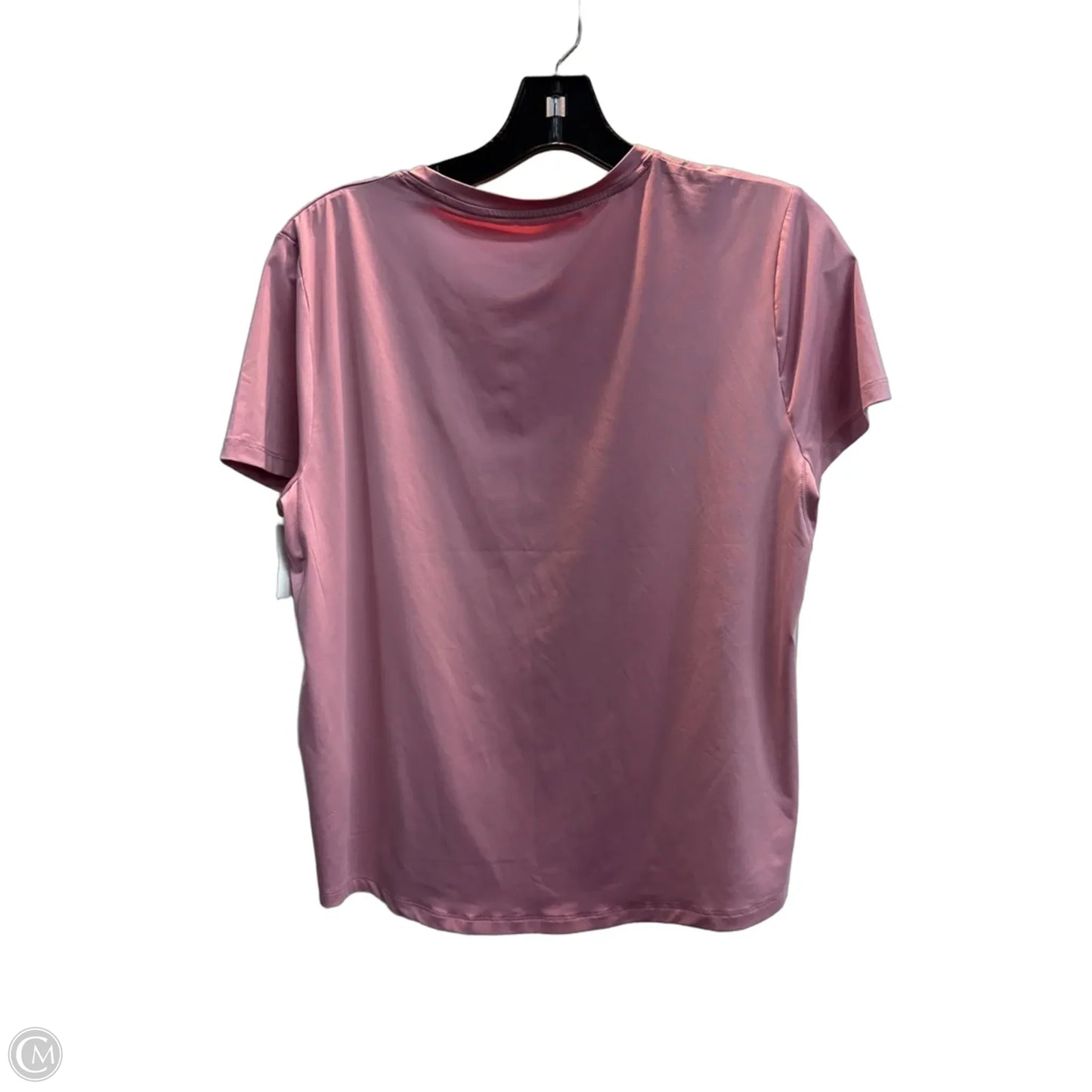 Athletic Top Short Sleeve By Nike Apparel In Pink, Size: M
