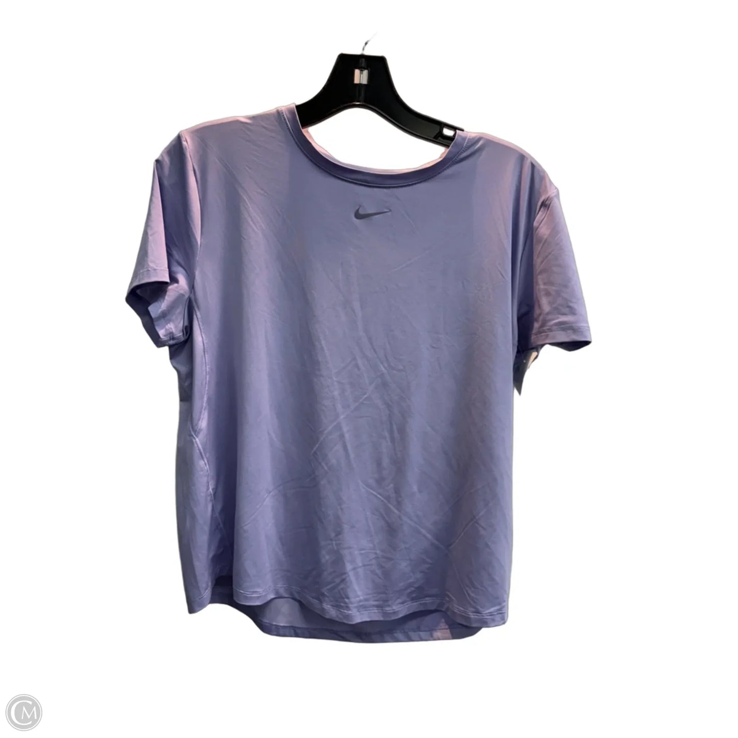 Athletic Top Short Sleeve By Nike Apparel In Purple, Size: M