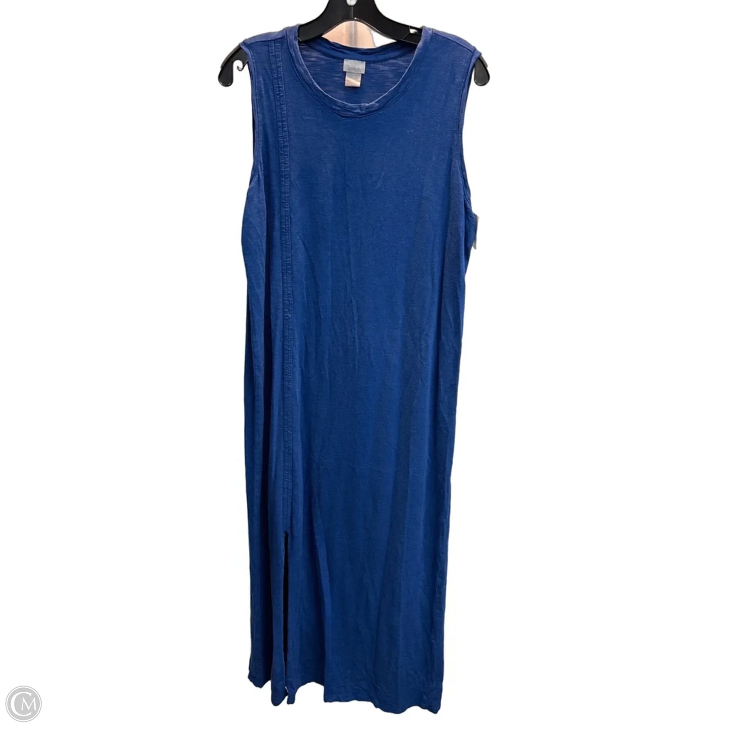 Dress Casual Maxi By Chicos In Blue, Size: L
