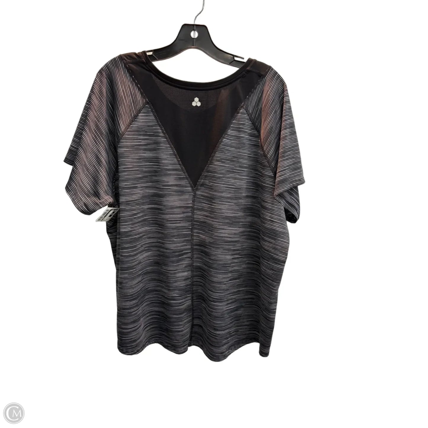 Athletic Top Short Sleeve By Tek Gear In Black, Size: 2x
