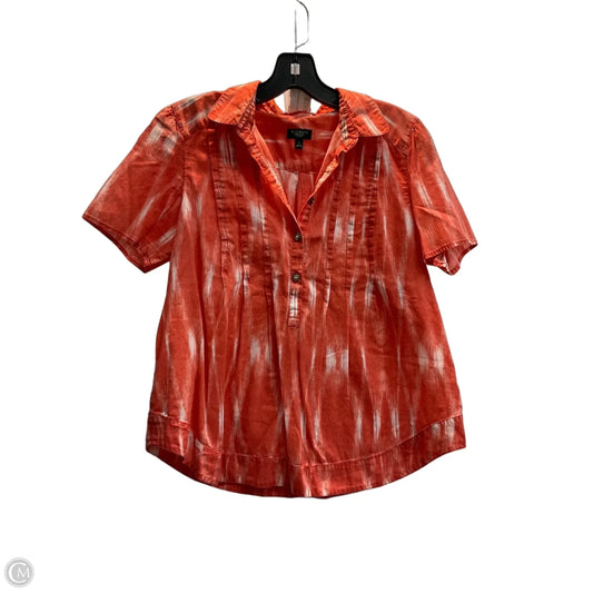 Top Short Sleeve By Talbots In Orange, Size: S