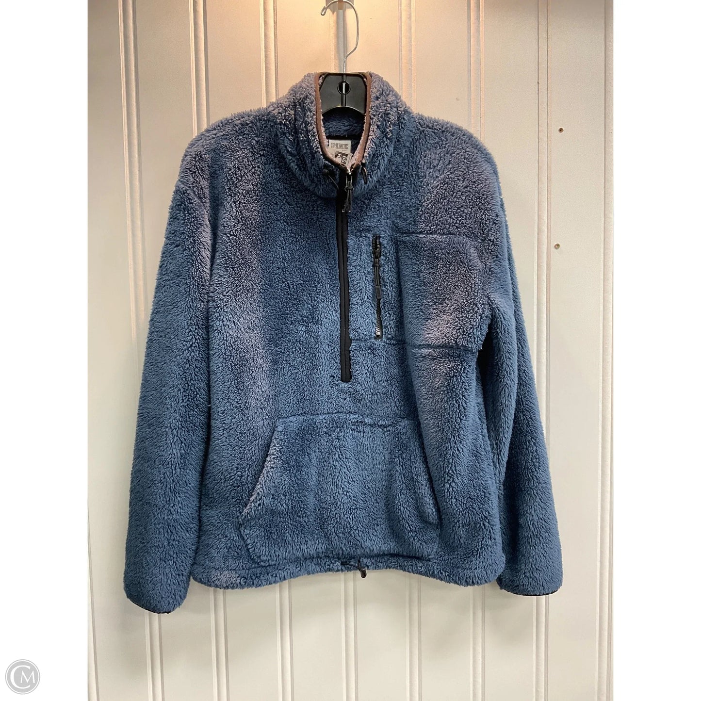 Jacket Fleece By Pink In Navy, Size: Xs