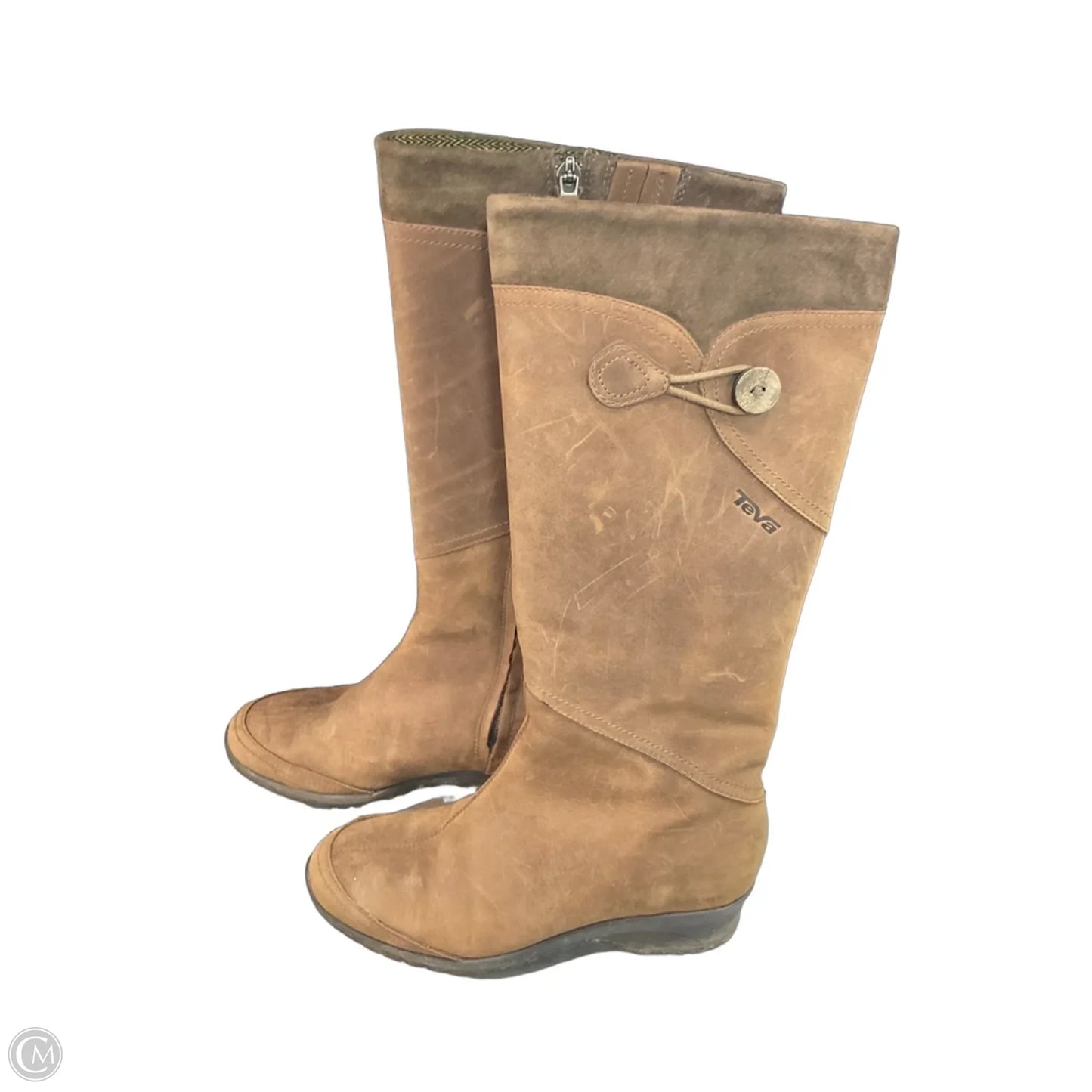 Boots Knee Flats By Teva In Brown, Size: 7