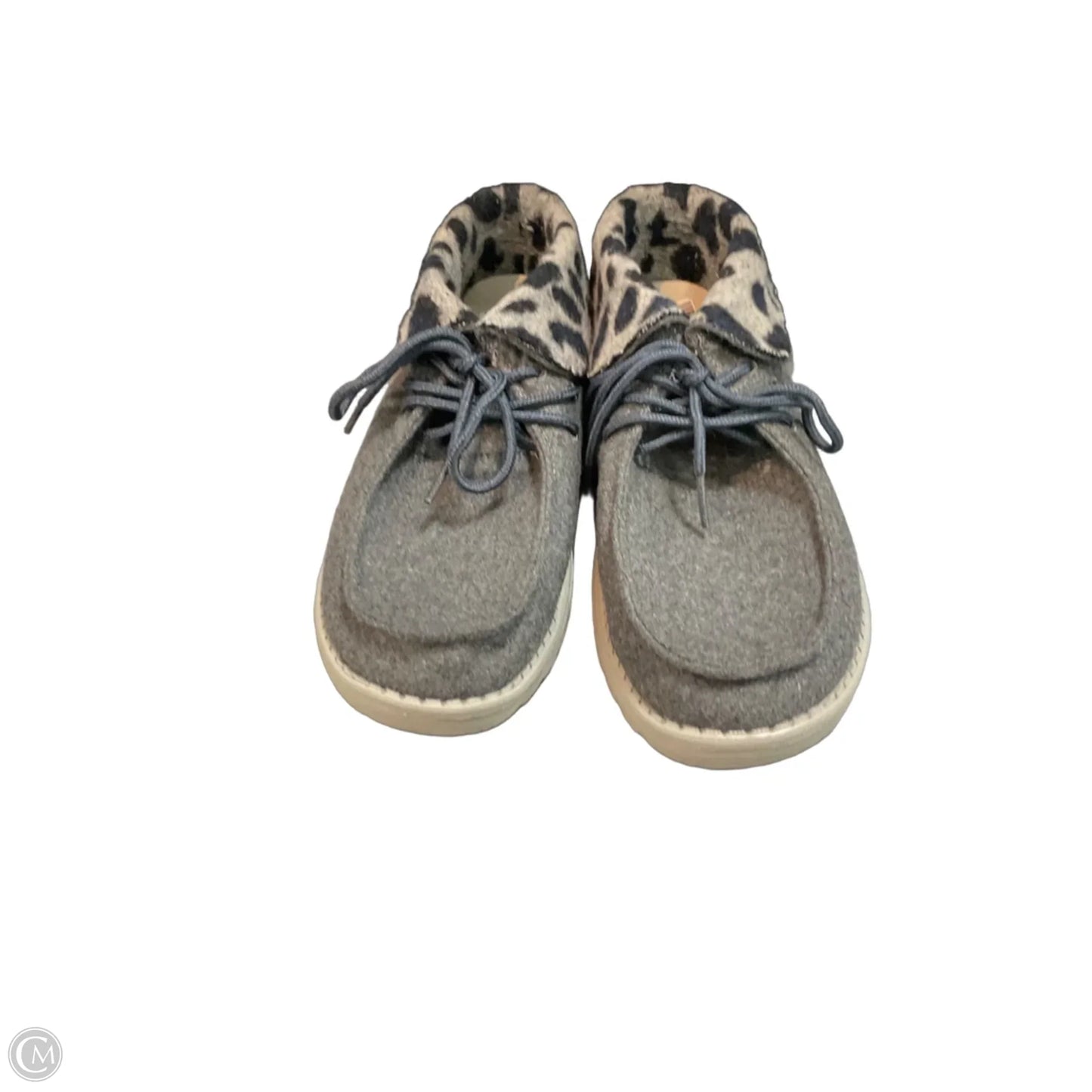 Shoes Flats By Hey Dude In Grey, Size: 8