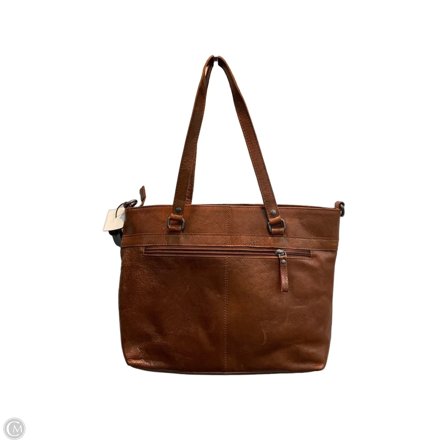 Handbag Leather By Cma, Size: Medium