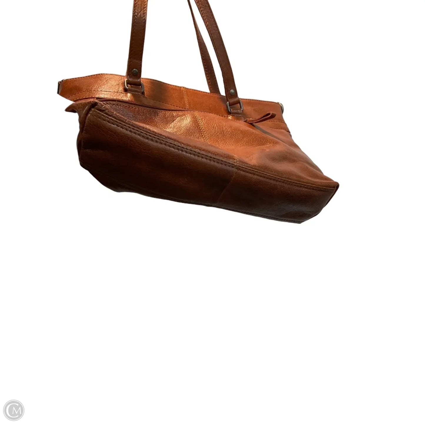 Handbag Leather By Cma, Size: Medium