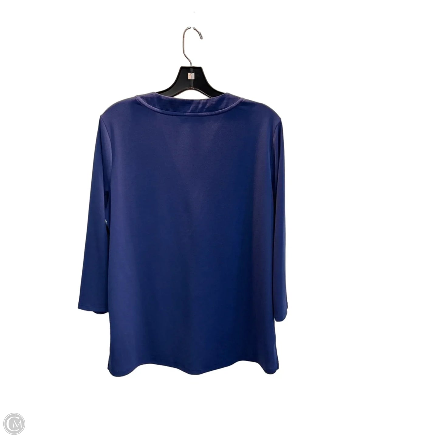 Top Long Sleeve By Banana Republic In Blue, Size: M