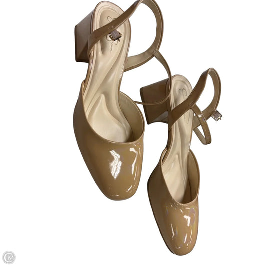 Shoes Heels Block By Jessica Simpson In Tan, Size: 9