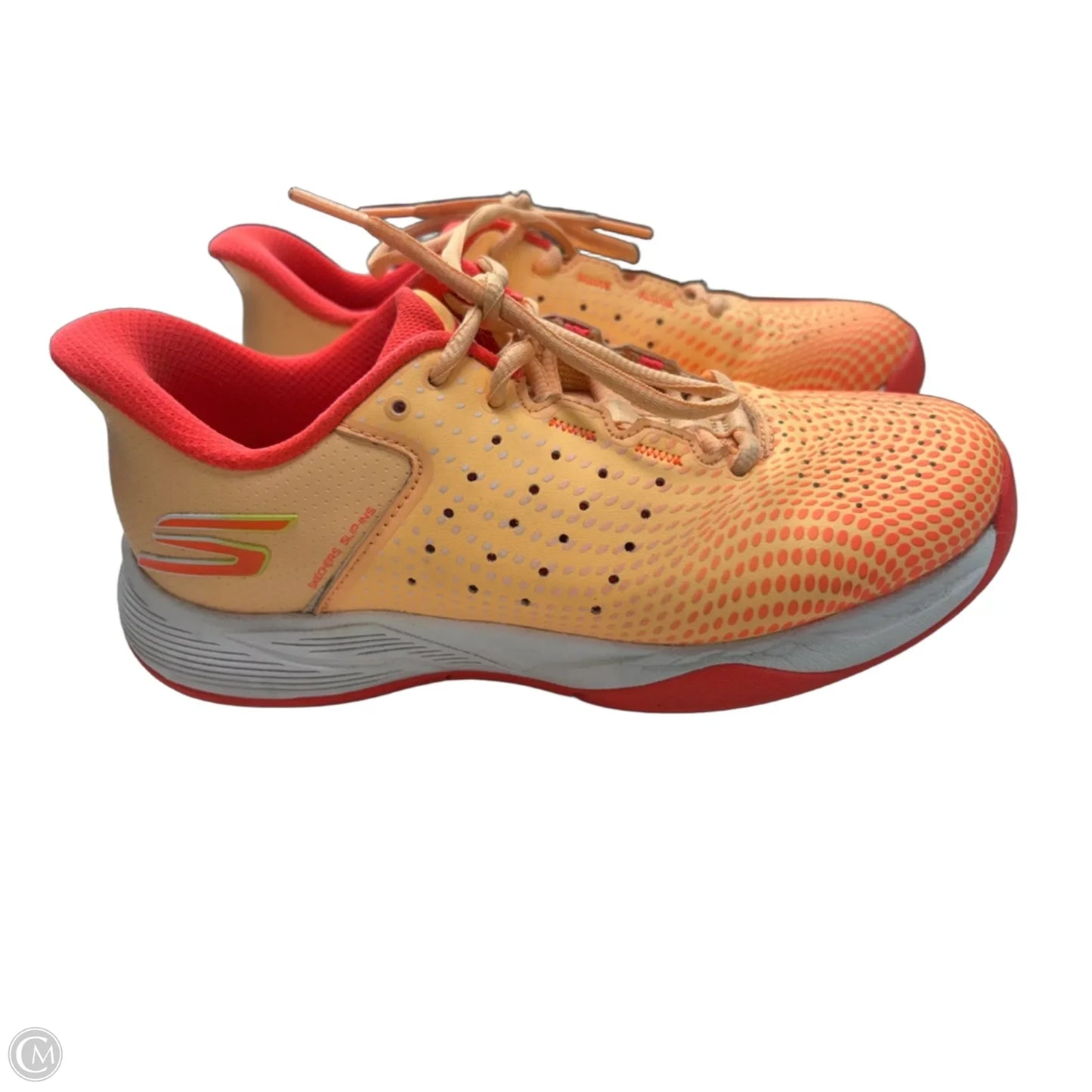 Shoes Athletic By Skechers In Orange, Size: 7
