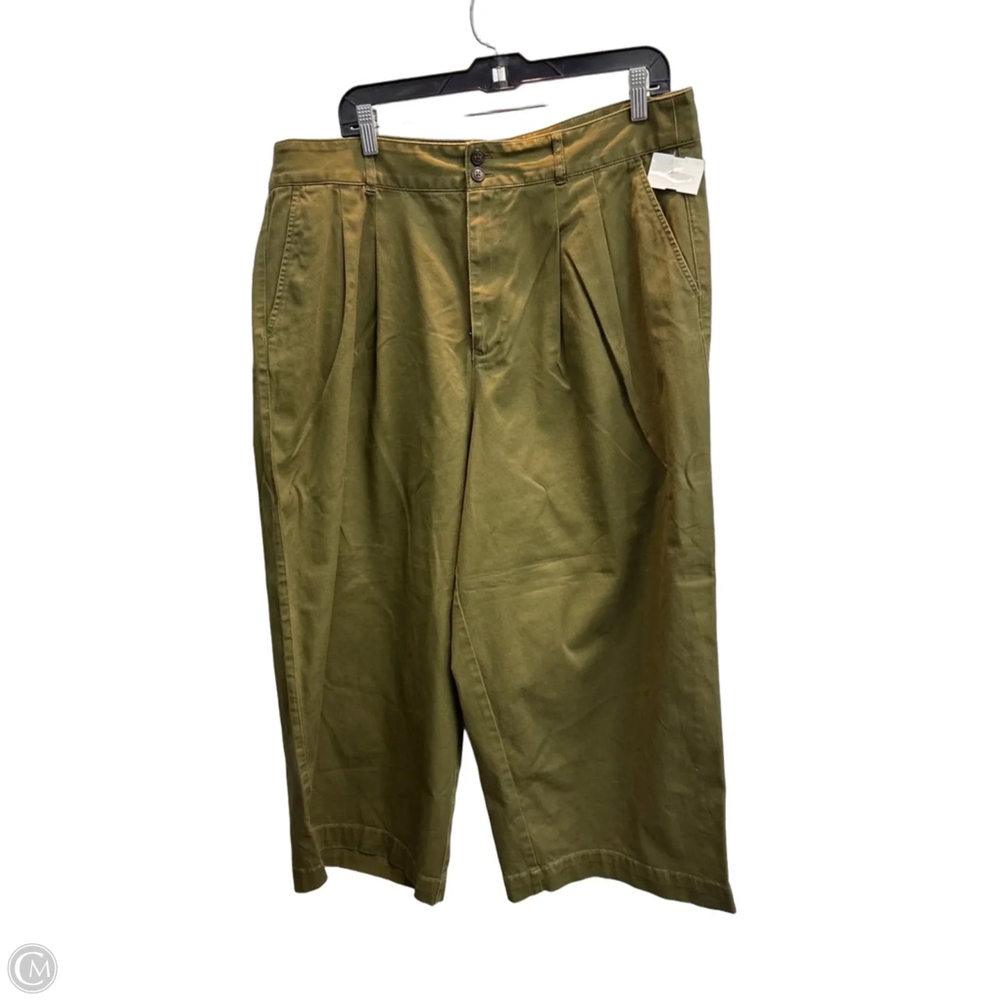 Pants Wide Leg By Madewell In Green, Size: 18