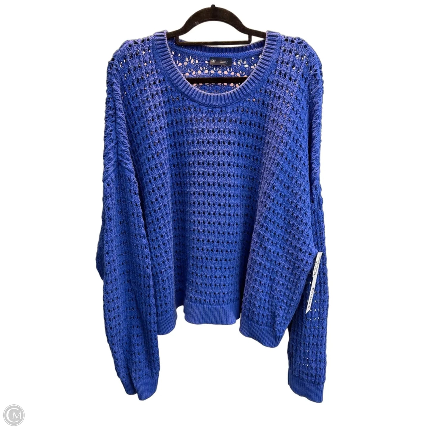 Sweater By Gap In Blue, Size: Xxl