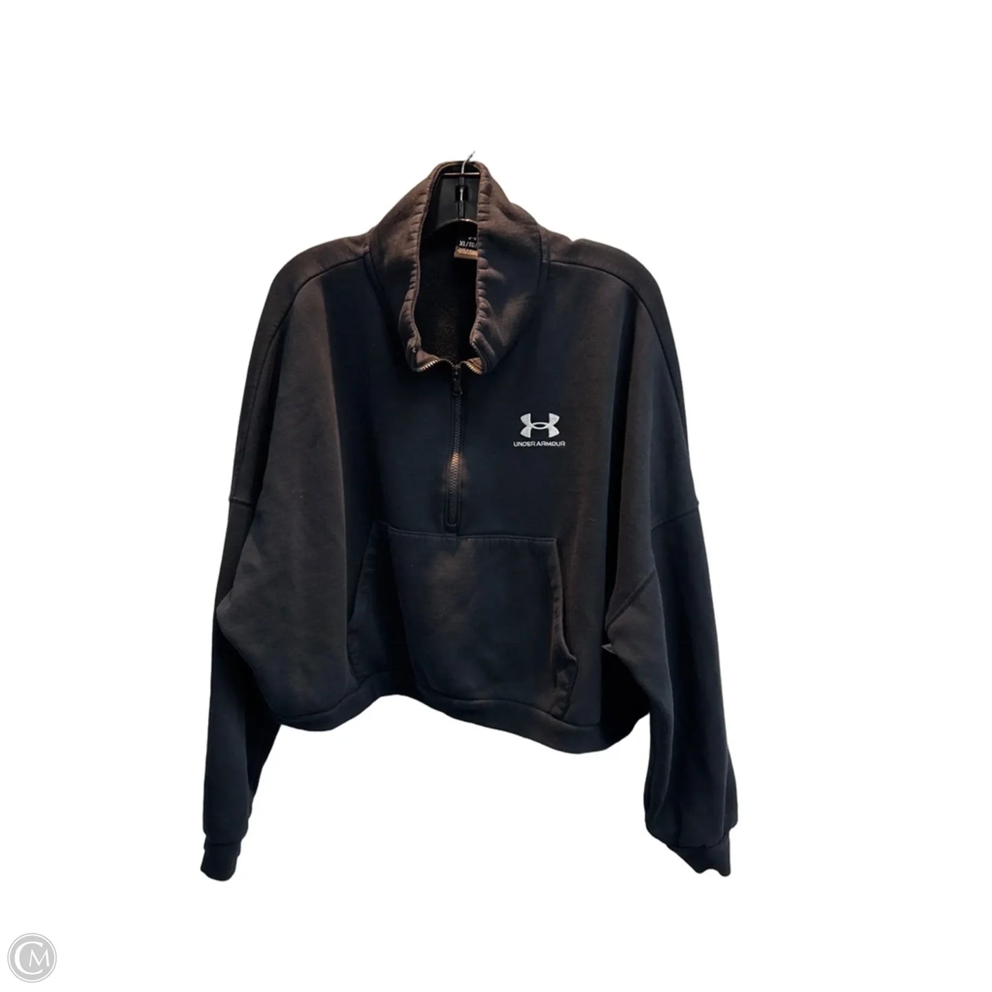 Athletic Sweatshirt Collar By Under Armour In Black, Size: Xl