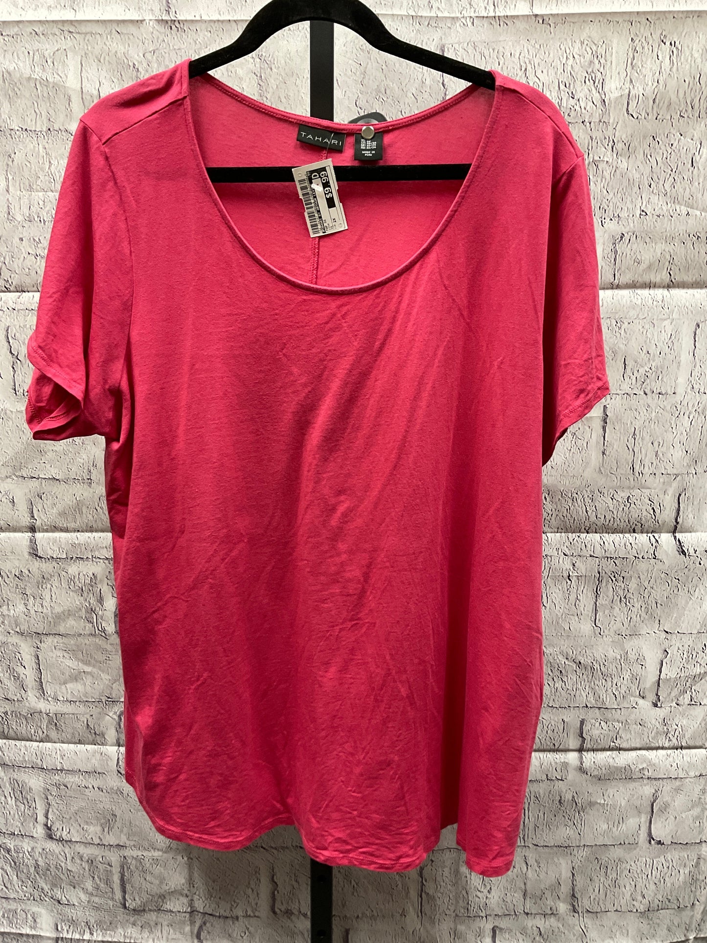 Top Short Sleeve By Tahari By Arthur Levine  Size: 2x