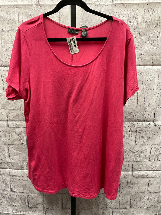 Top Short Sleeve By Tahari By Arthur Levine  Size: 2x