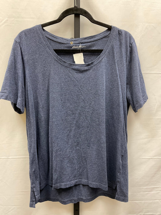 Blue Top Short Sleeve Eddie Bauer, Size Xl