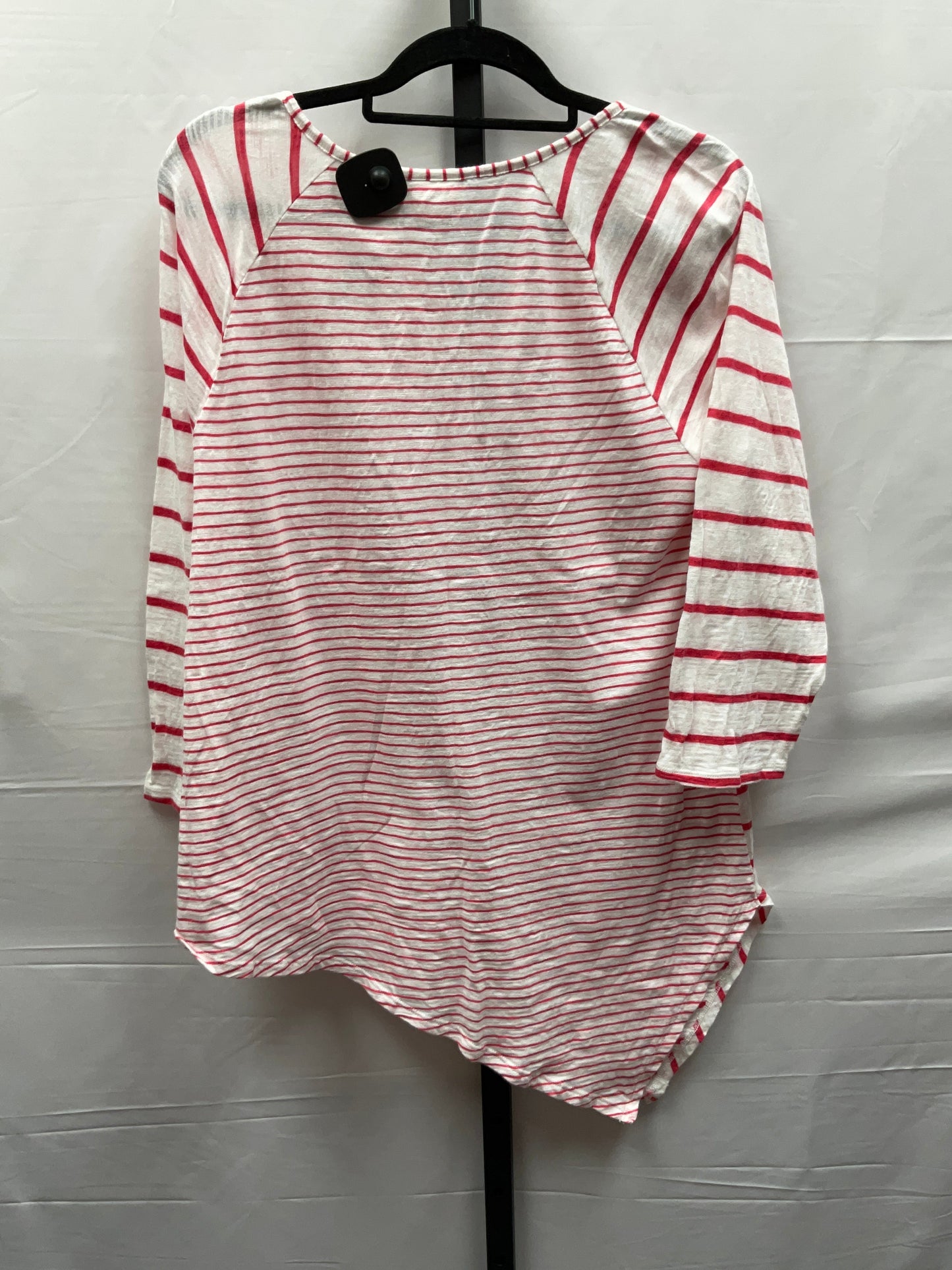 Pink & White Top Long Sleeve Chicos, Size L