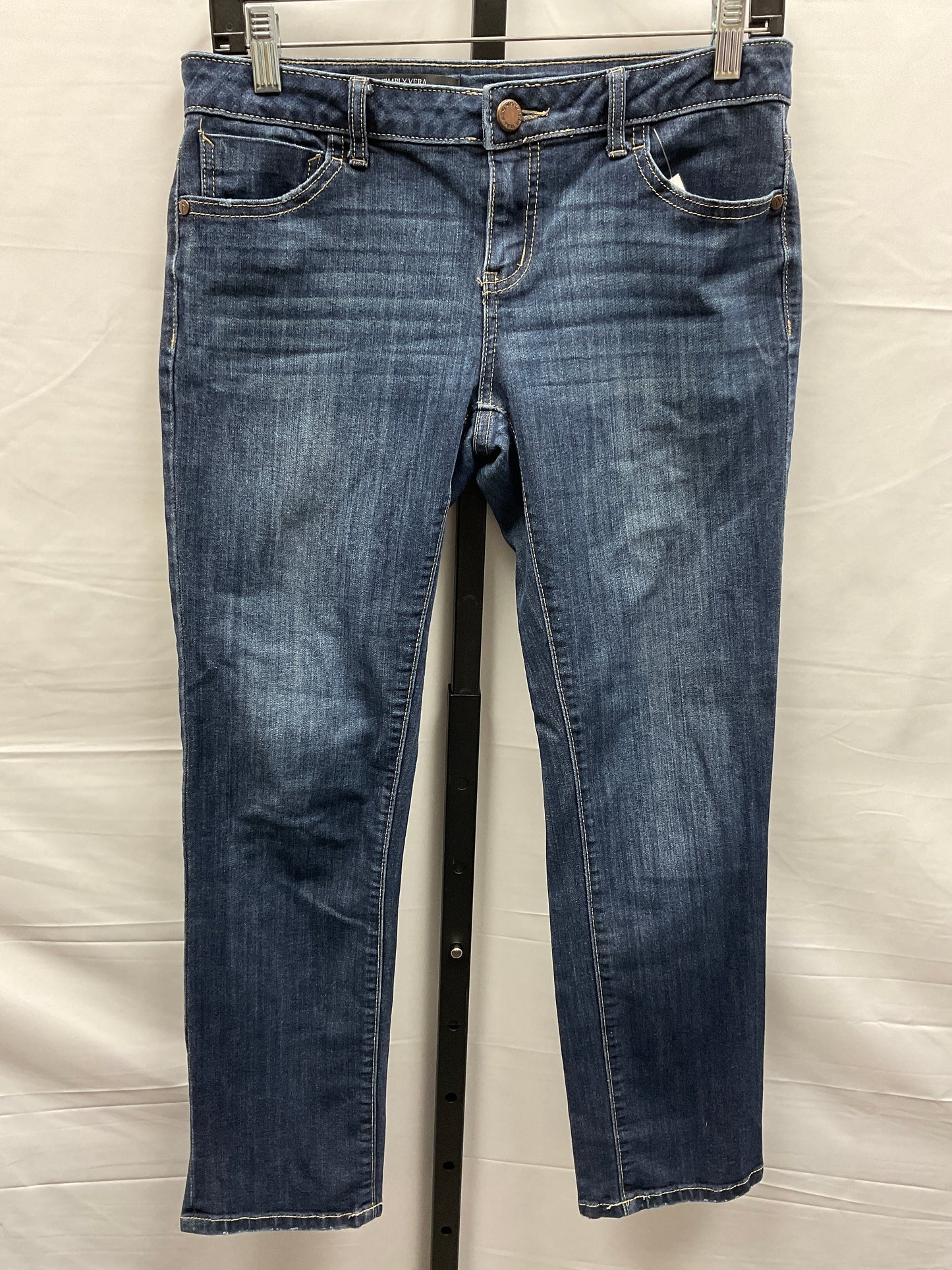 Blue Denim Jeans Cropped Simply Vera, Size 2