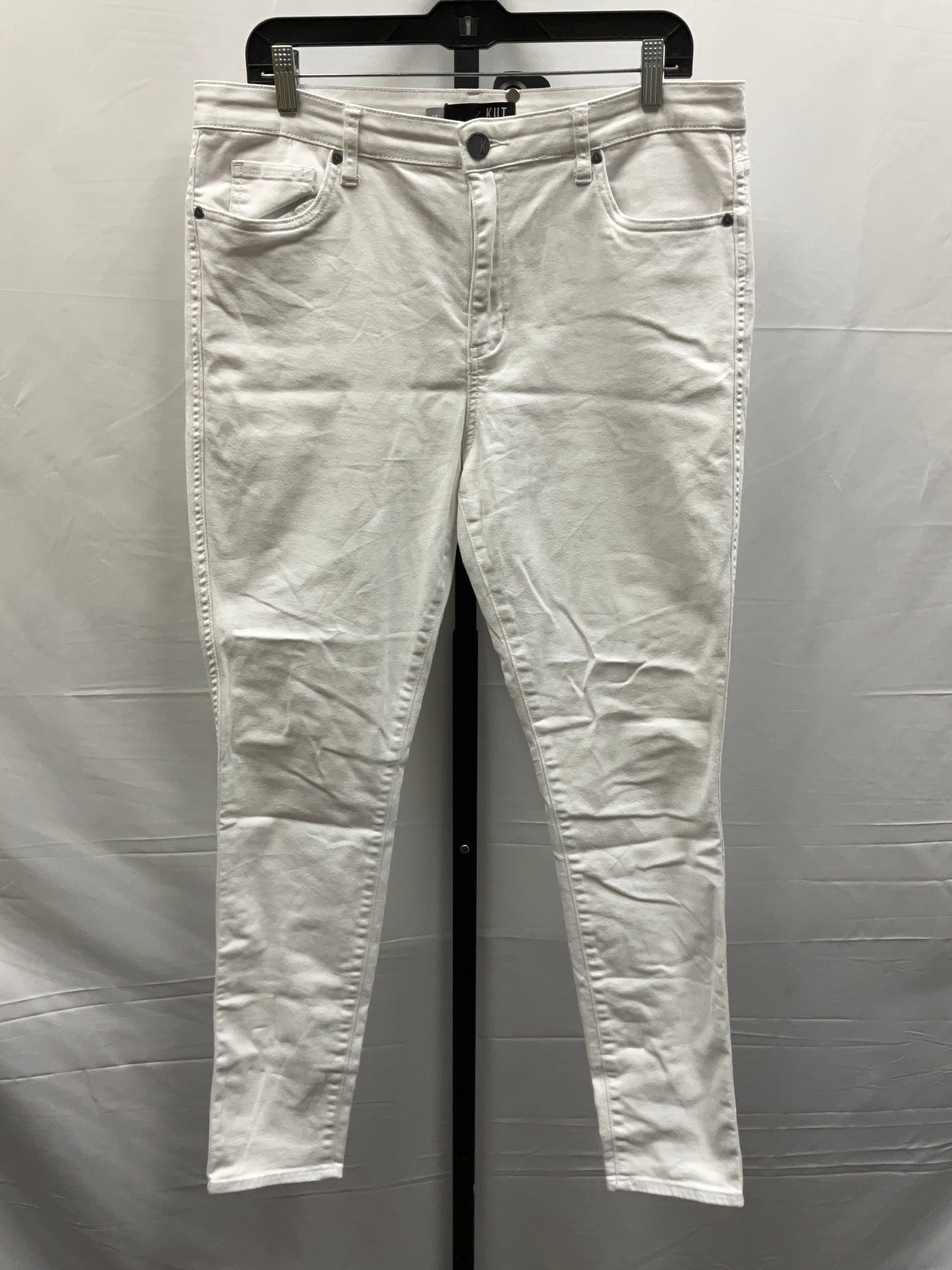 White Denim Jeans Skinny Kut, Size 14