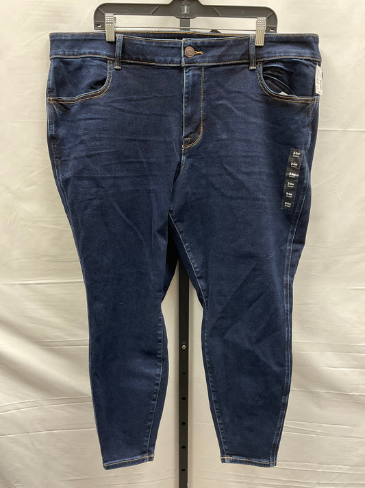 Blue Denim Jeans Skinny Maurices, Size 24