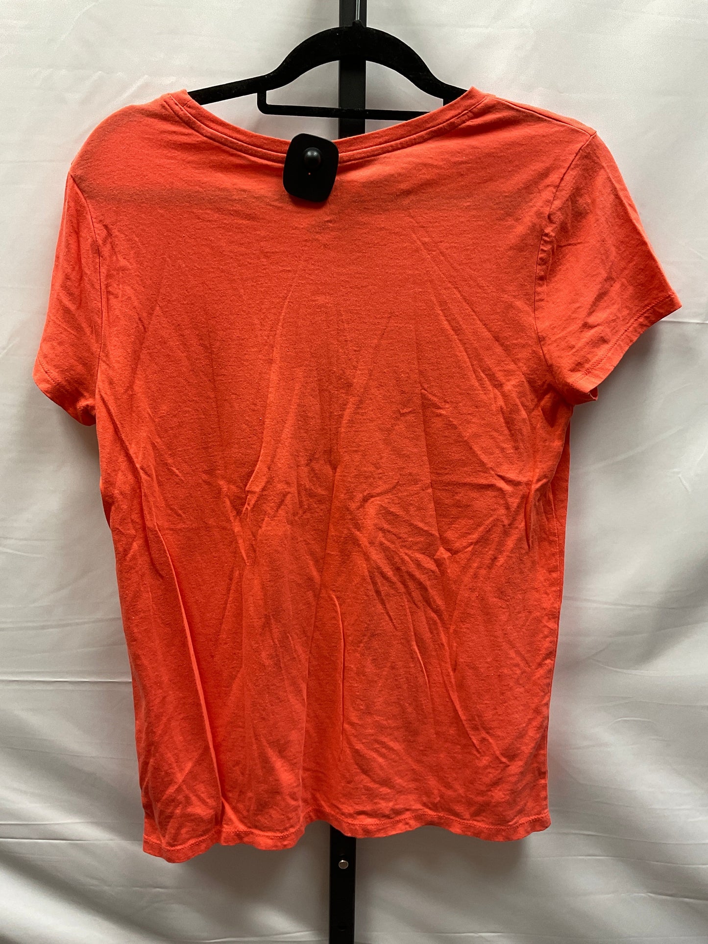 Orange Top Short Sleeve Basic Gap, Size L