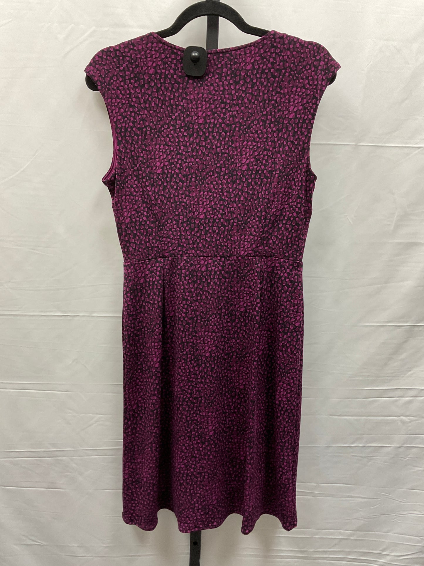 Purple Dress Casual Midi Ann Taylor, Size 6