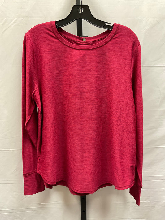 Red Athletic Top Long Sleeve Crewneck Dsg Outerwear, Size Xl