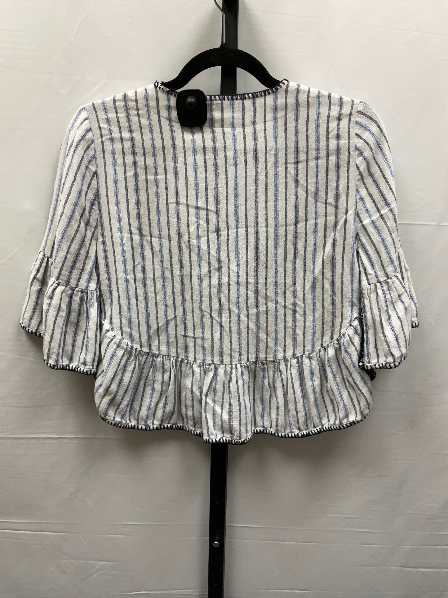 Striped Pattern Top 3/4 Sleeve Bcbgmaxazria, Size Xs