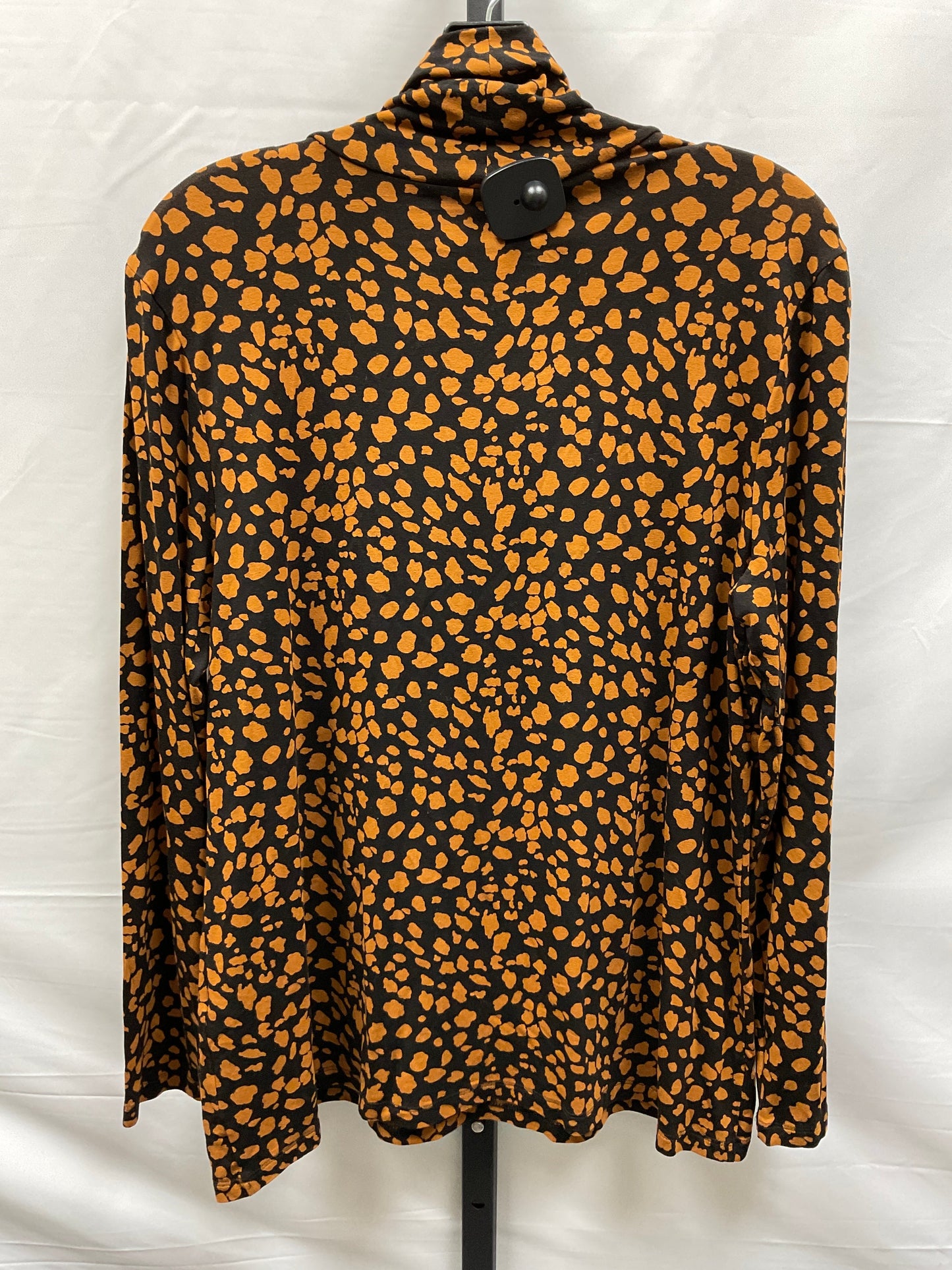 Black & Brown Top Long Sleeve Chicos, Size L